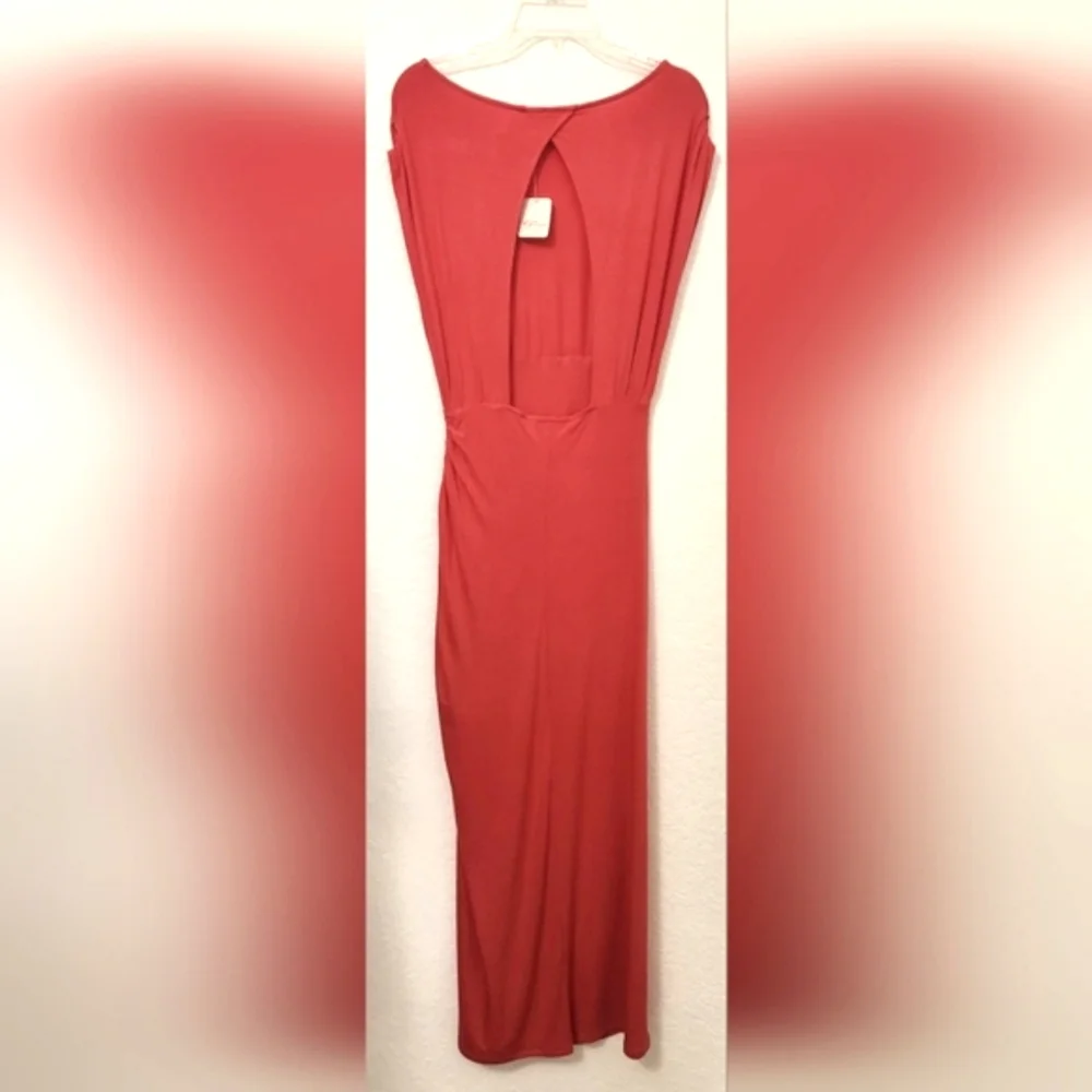 Free People Women's Bella Rose Color Midi Dress.  Size S - Picture 4 of 10